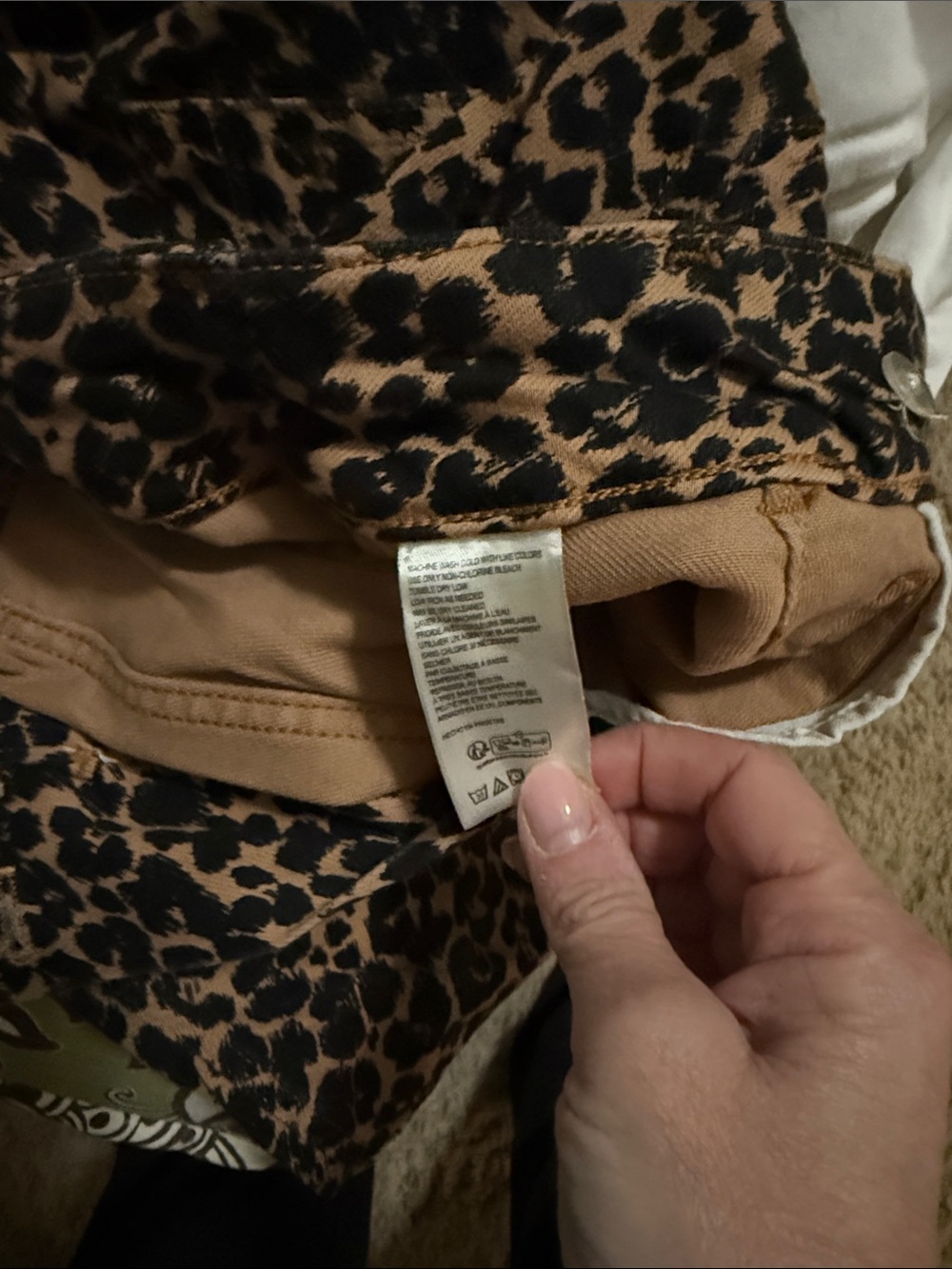Anthropologie Colette Jeans Maeve Full Length Wide Leg 29 Cheetah Animal - Picture 5 of 6